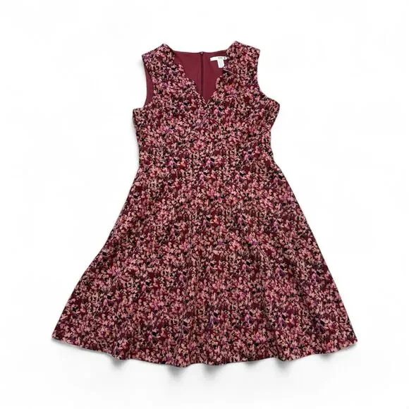 Wisp Stitch Fix Fit and Flare‎ Knit Dress Sleeveless V-Neck Women's Size 12 NWOT - Picture 2 of 8